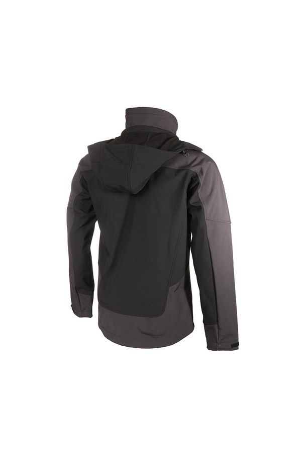 Erkek Siyah Outdoor Özel Üretim Kapüşonlu Soft-tech Softshell Ceket - 3