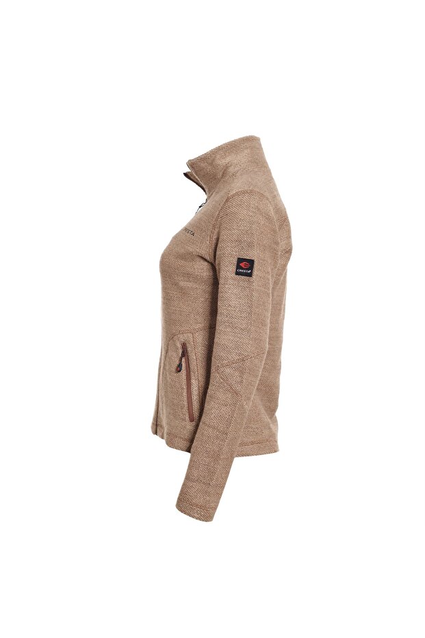 Kadın Pembe Örme Tam Fermuarlı  Ceket - 2