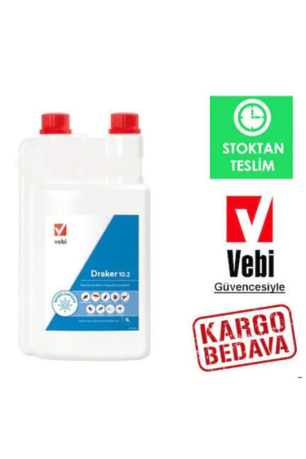 Draker 10.2 Cs 1lt Genel Haşere Ilacı Bit Pire Hamamböceği Karınca Akrep Çıyan Tahta Kurusu - 1