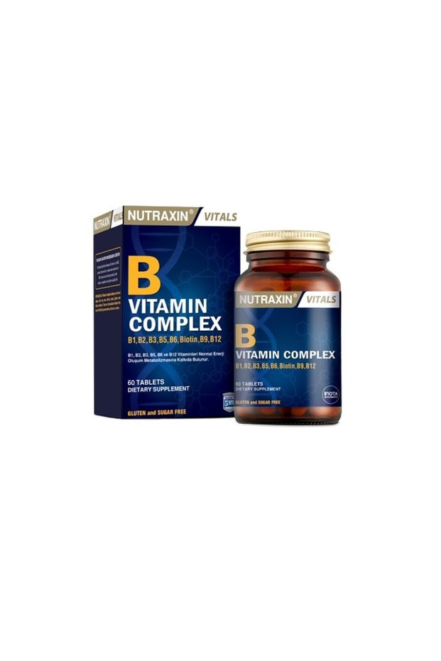 B Vitamin Complex 60 Tablets Contributing to Normal Energy Production