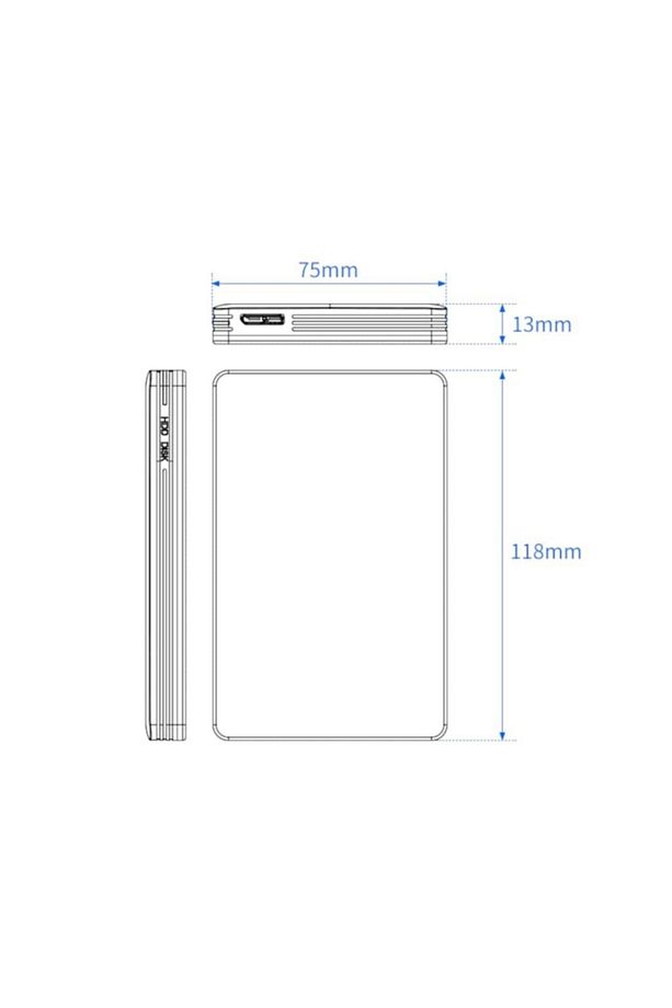 Codmax 2.5" Usb 3.0 Alüminyum Disk Kutusu Cdg-hdc-30ba - 5