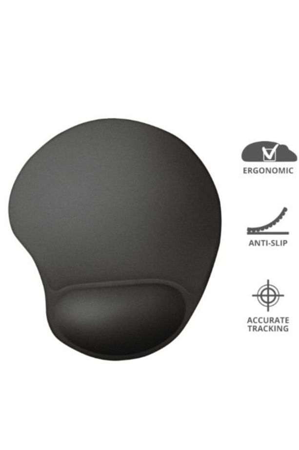 Bilek Destekli Jelli Mouseped Bilgisayar Mouse Ped Siyah Mousepad Mause Fare Altlığı - 2