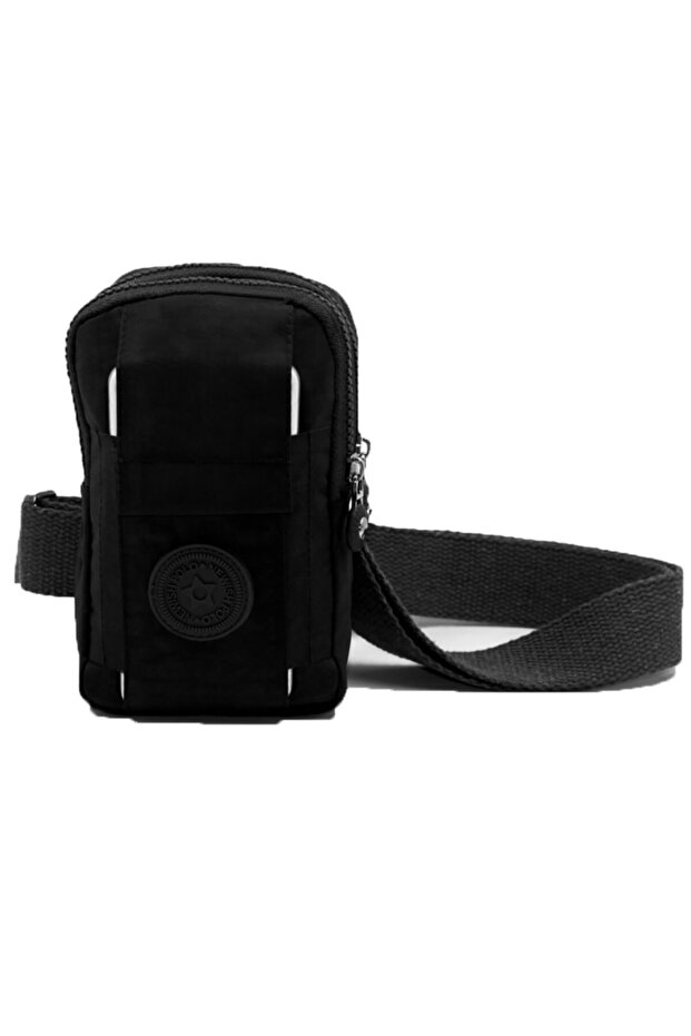 Women's Black Minimal Back And Chest BodyBag