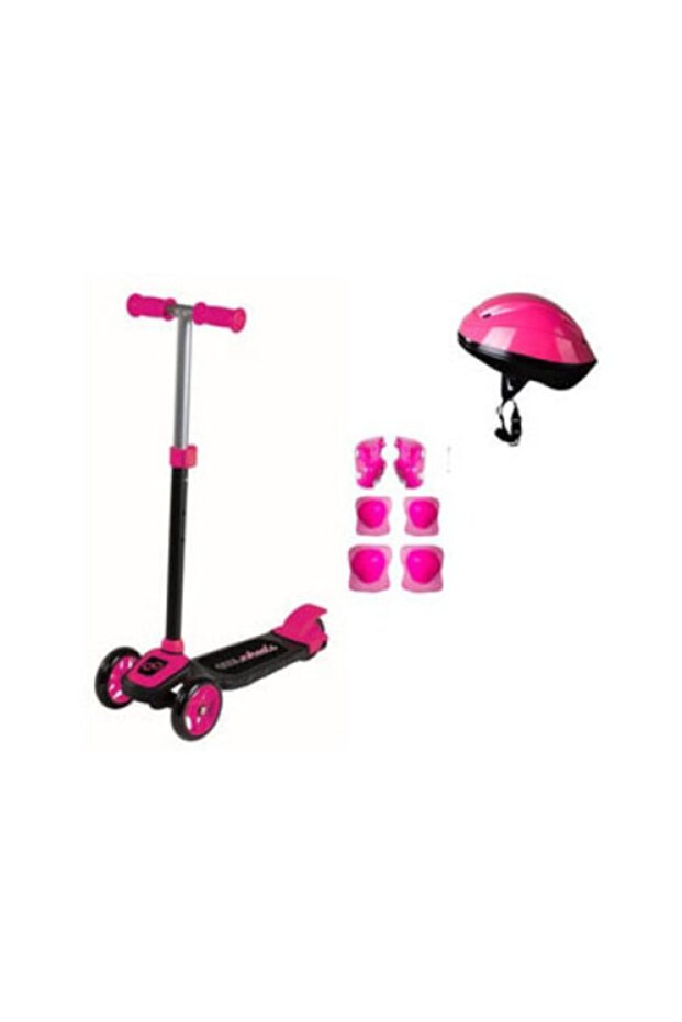Cool Wheels Twist 3 Wheel Scooter with Helmet and Protective Set