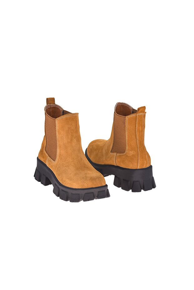 Kadın Taba Hakiki Deri Bot - 4