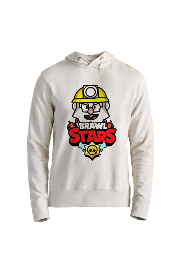 سويت شيرت Brawl Stars Dynamike للأطفال باللون الأبيض