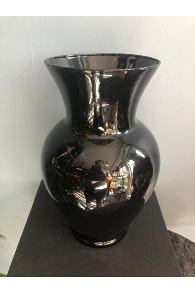 Siyah Cam Vazo - 1