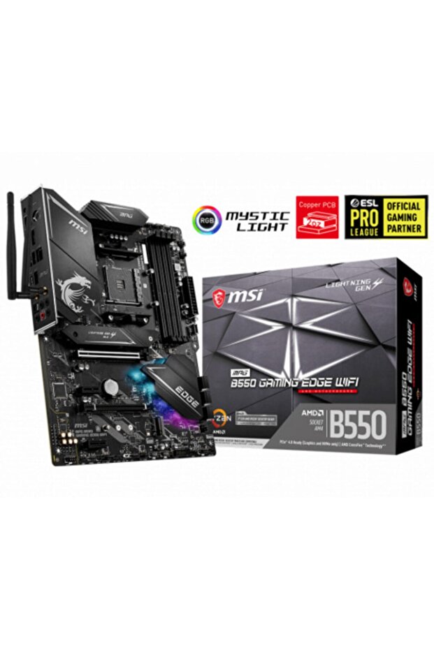 Mpg B550 Gamıng Edge Wıfı Ddr4 5100(oc)mhz Atx - 2