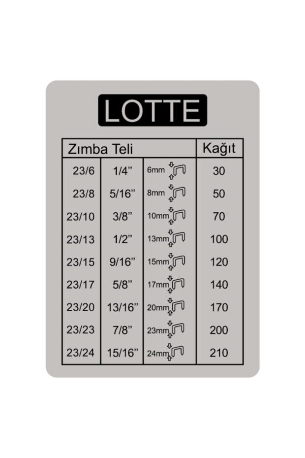 Lotte Zımba Makinesi Arşiv Tipi Lt 327- 210 Yaprak - 2