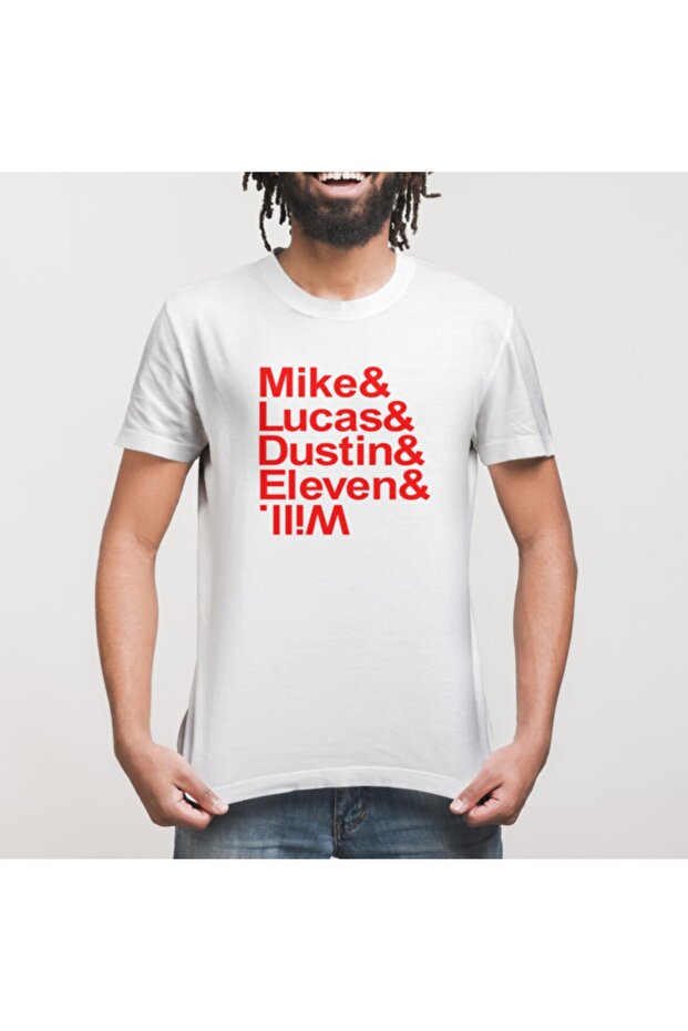 Stranger Things Character List Erkek Tişört - 3