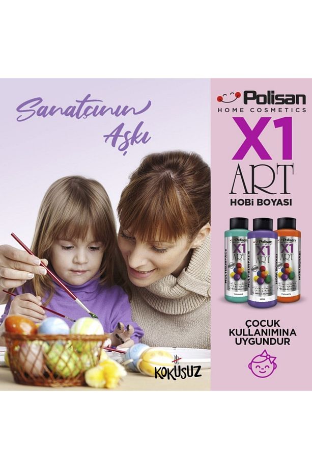 X1art Multisurface Hobi Boyası 120ml - 0016 Sarı - 4