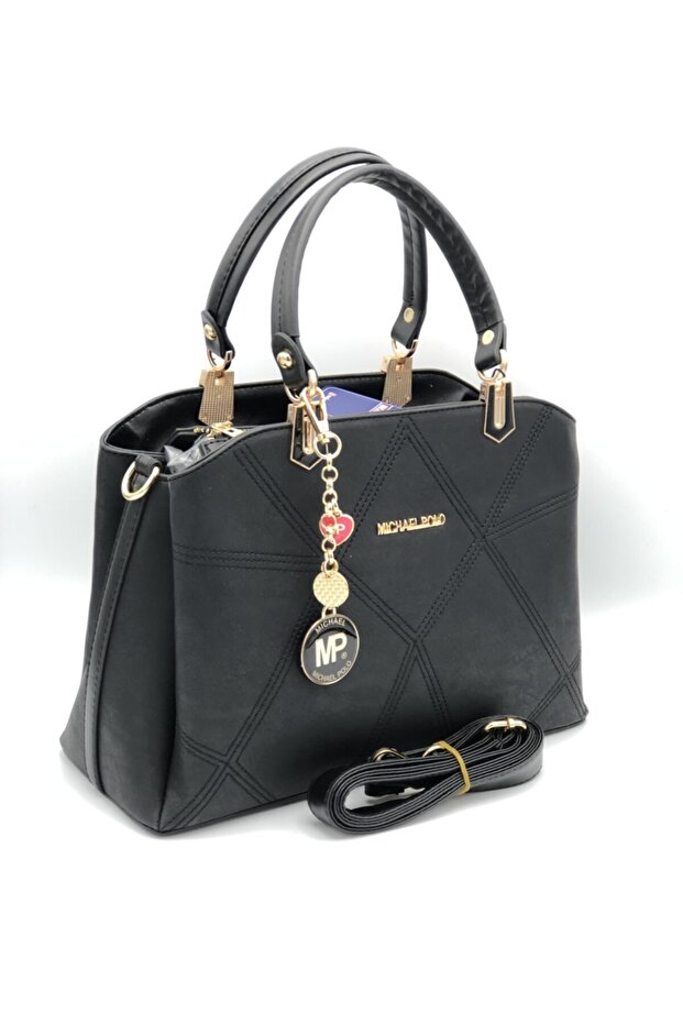 3 Compartment Women's Hand and Shoulder Bag
