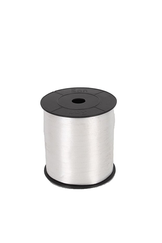 Matte Color Raffia Ribbon 8 Mm. 200 Meters White