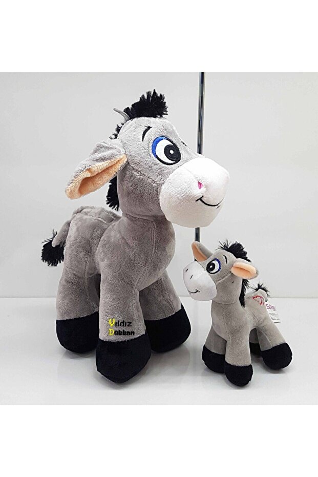 Toy Plush Double with Puppy 28 cm Donkey 15 cm