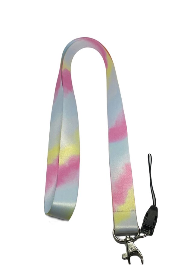 Colorful Tie-Dye Neck Rope and Phone Strap