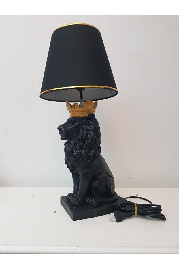 Taçlı Aslan Abajur - 2