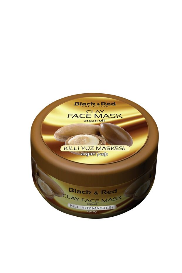 Black & Red Clay Face Mask with Argan Oil 400gr