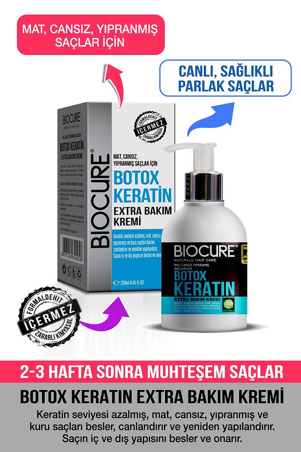 Dht Blocker Extra Botoks Keratin Saç Bakım Kremi Hair Botox / 250 Ml. - 1
