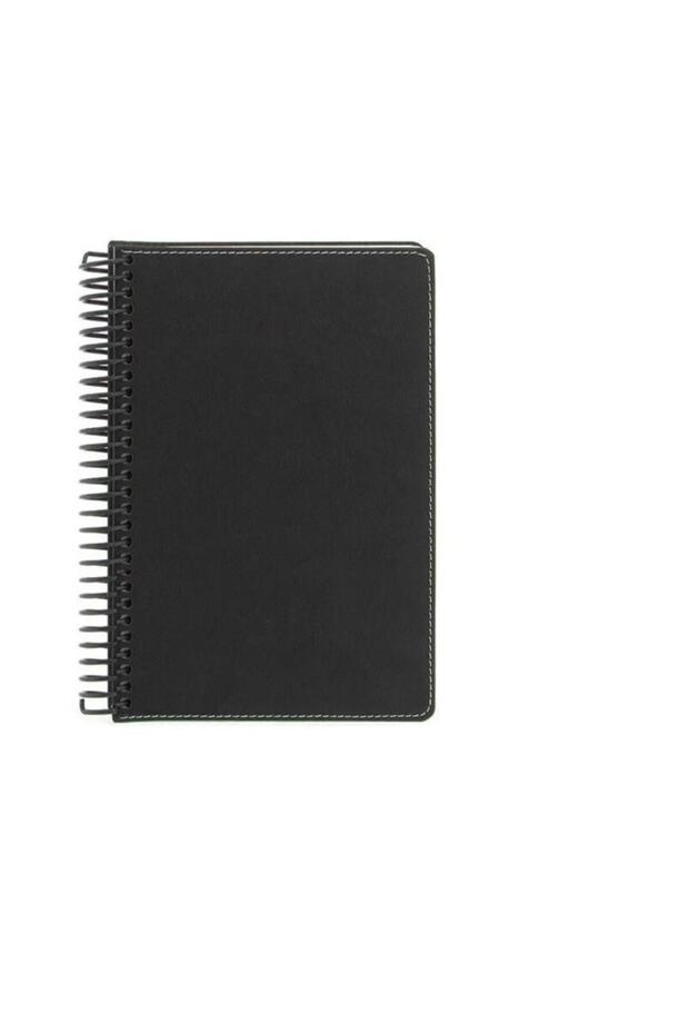 دفتر ملاحظات بغطاء جلدي من Sunday Notes Sp مقاس 17x24 سم 140 ورقة مربعة
