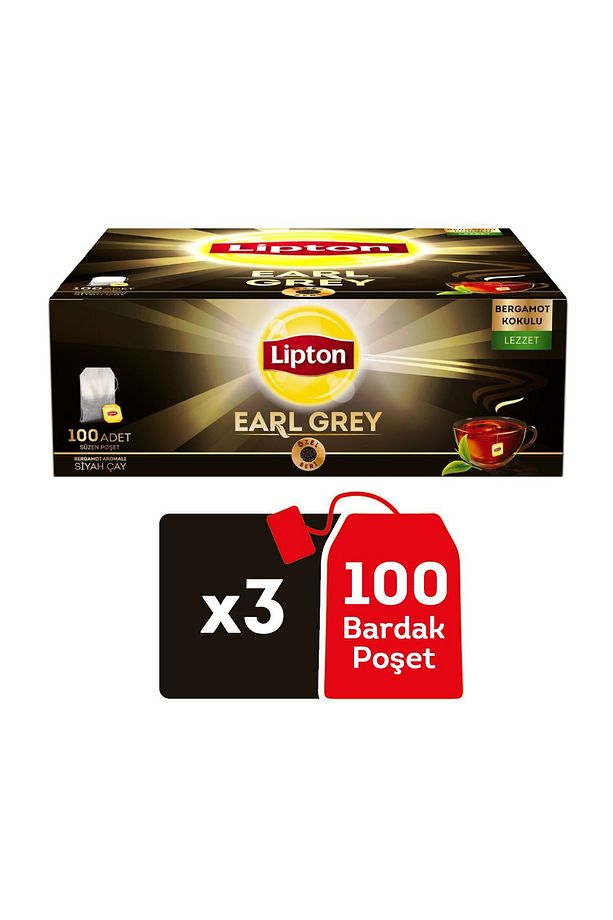 Earl Grey Bardak Poşet Çay 100'lü X 3 Adet - 1