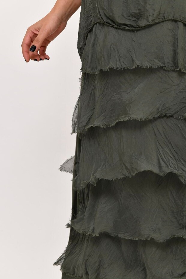 2388 Kat Kat Ipek Elbise - 4