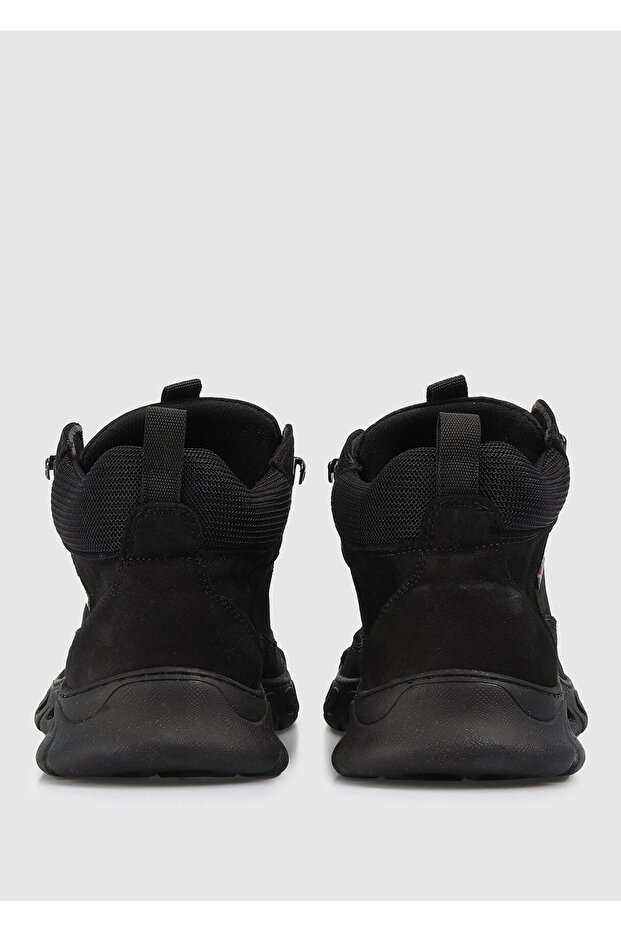 Siyah Deri Erkek Bot - 4