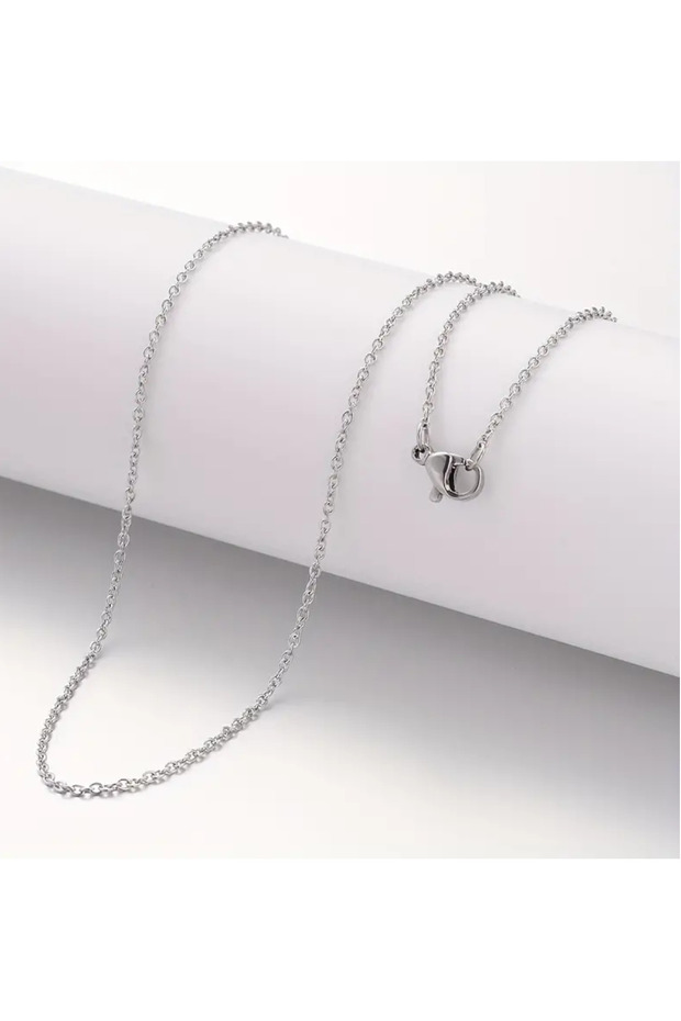Steel Stainless Necklace Chain (1 Piece) (45 cm) (Can Be Used for Your Jewelry)