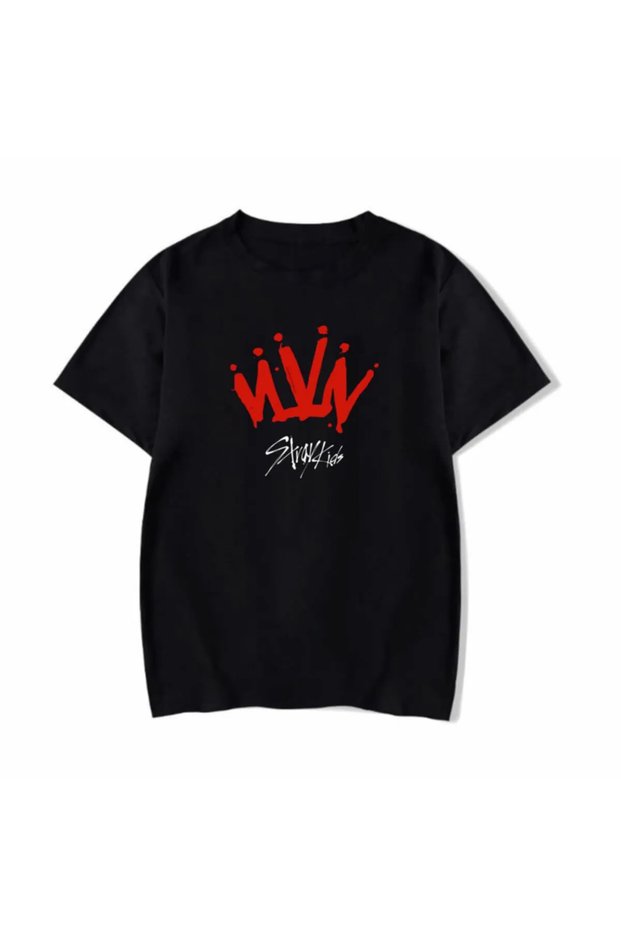 Straykids New Printed Cotton Short Sleeve T-Shirt for Youth and Children