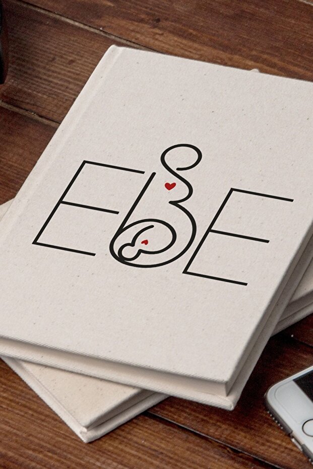 دفتر ملاحظات من القماش بدون خطوط مكون من 100 ورقة بتصميم Ebe - دفتر ملاحظات - 5