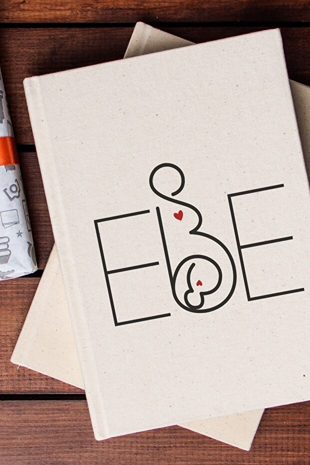 دفتر ملاحظات من القماش بدون خطوط مكون من 100 ورقة بتصميم Ebe - دفتر ملاحظات - 1