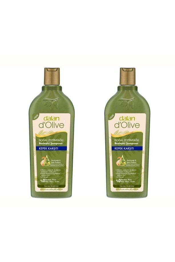2 Adet D’olive Zeytinyağlı Kepek Karşıtı Şampuan 400 ml - 1