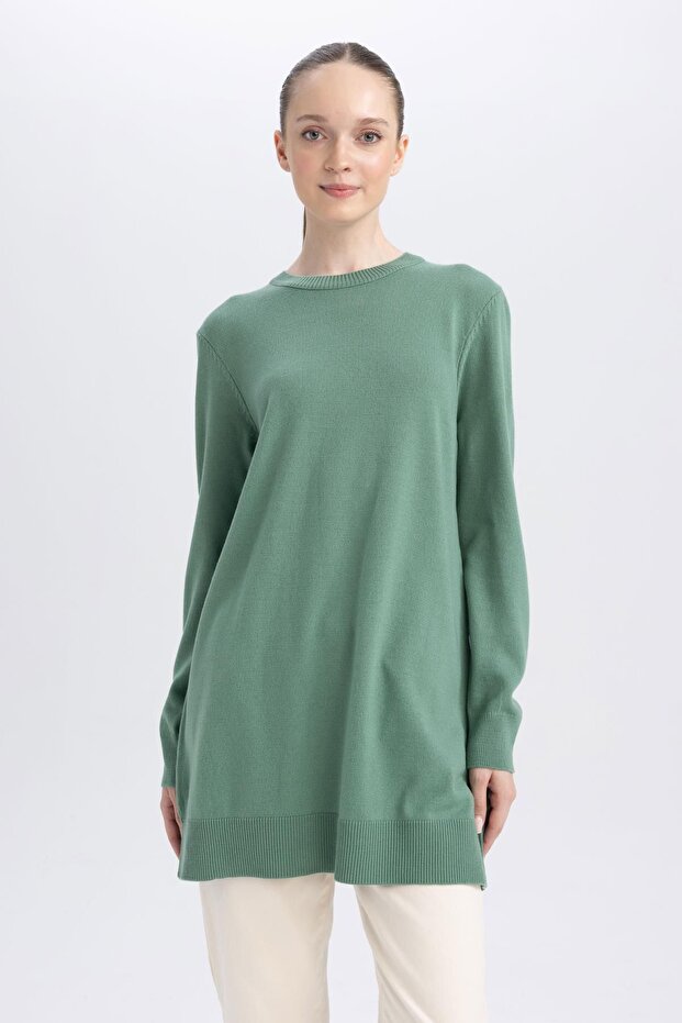 Crew Neck Regular Fit Tunic H3431az23wn