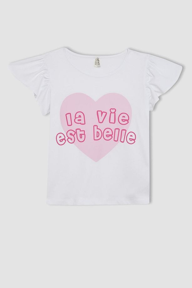 Kız Çocuk Pijama Takımı Baskılı Kısa Kollu Üst Şort C8503a824sm - 2