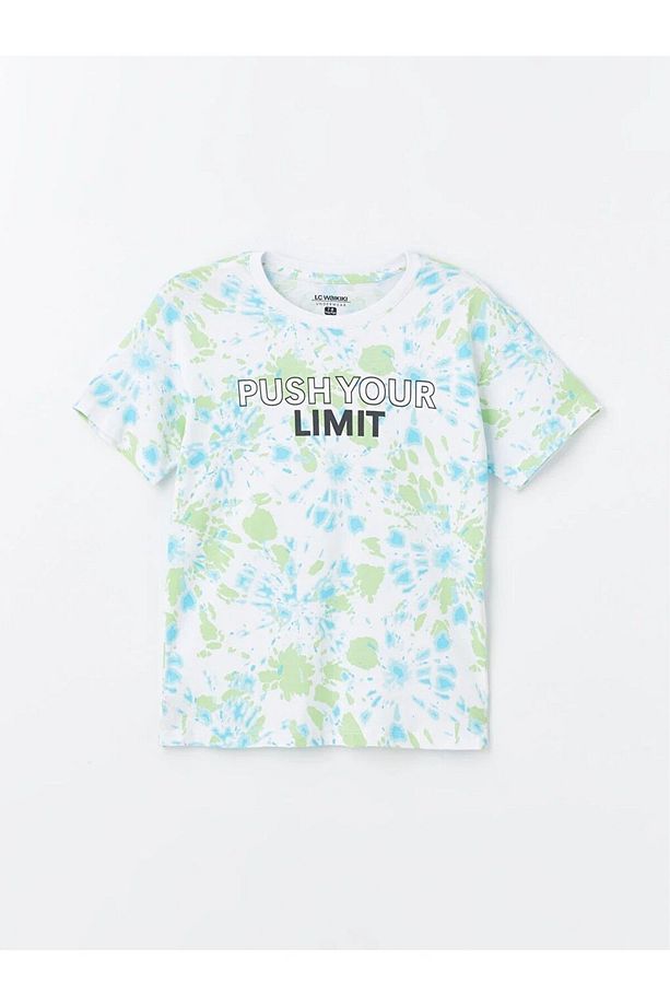 LCW Kids Bisiklet Yaka Baskılı Kısa Kollu Erkek Çocuk Şortlu Pijama Takımı - 2