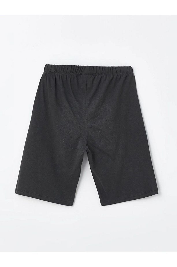LCW Kids Bisiklet Yaka Baskılı Kısa Kollu Erkek Çocuk Şortlu Pijama Takımı - 5