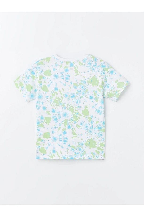 LCW Kids Bisiklet Yaka Baskılı Kısa Kollu Erkek Çocuk Şortlu Pijama Takımı - 3