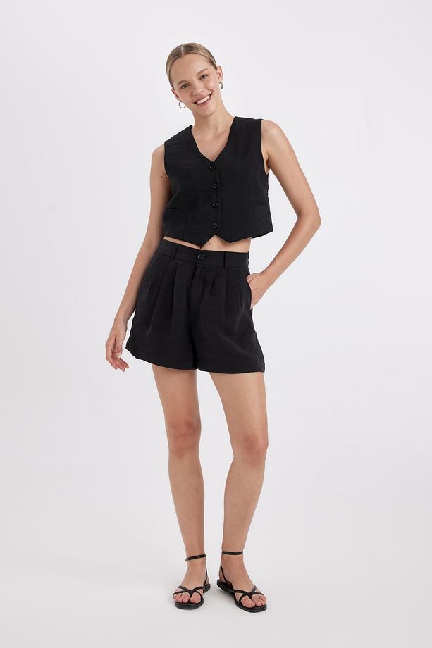 Regular Fit Normal Bel Kısa Paça Modal Şort X4722AZ24HS - 1