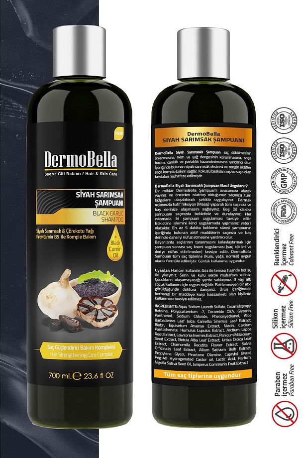 Siyah Sarımsaklı Şampuan 700 ml - 6