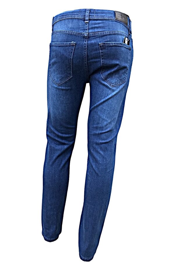 بنطلون جينز ليكرا كلاسيكي مقاس كبير - 2