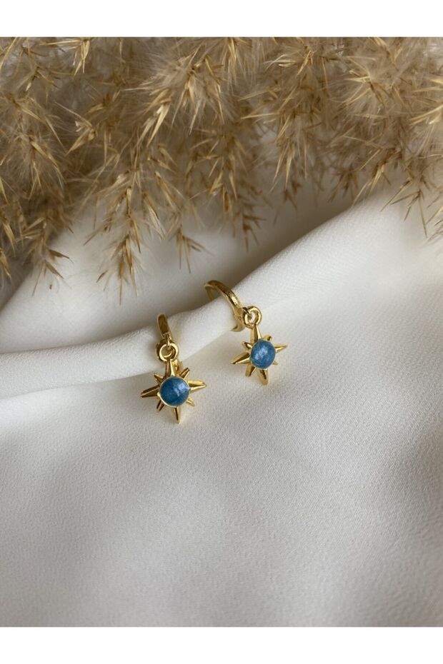 Polar Star Earrings - Blue