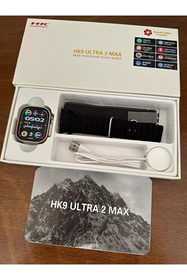 Hk9 Ultra 2 Max  2024 Yeni Model (WATCHOS 10 IŞLETİM SİTEMİ CHATGPT AMOLED) - 7