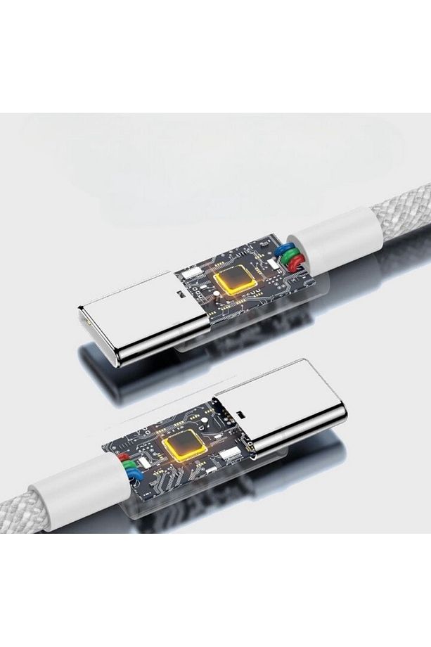 Apple 240w Iphone 15 - 16 - Pro - Pro Max Type-c To Type-c Hasır 2 Metre Hızlı Şarj Kablosu - 2