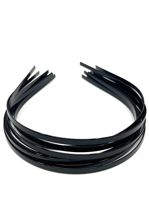 Metal Wire Crown Black 5 mm 12 Pieces Hair Crown