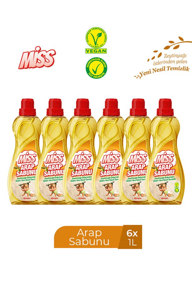 MİSS SIVI ARAP SABUNU 1000 ML X 6 ADET - 1