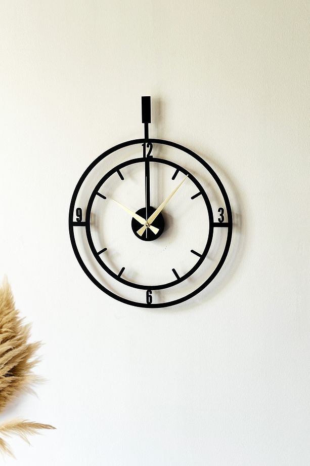 Dekoratif Yeni Modern Mirfak Ahşap Duvar Saati 48 cm - 2