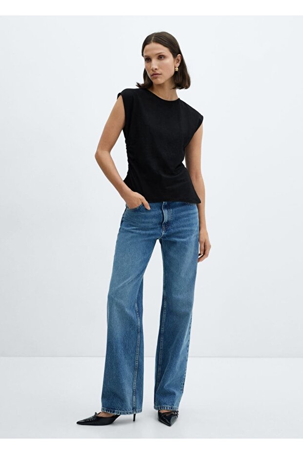 Düğümlü asimetrik bluz - 2