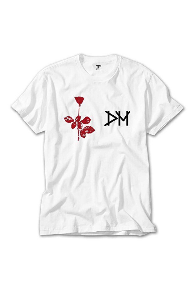 تي شيرت أبيض من Depeche Mode Rose