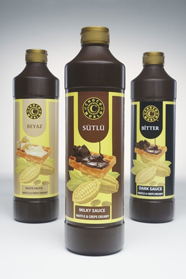 3'lü Waffle Sos Seti - 1