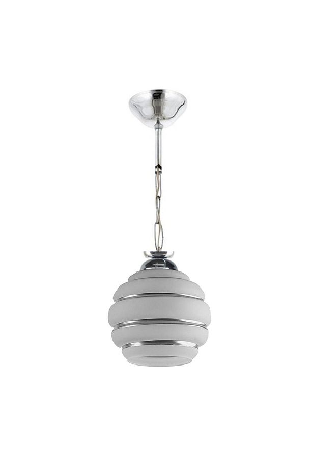 Rengin Modern Krom Renk 2046 Camlı Tekli Avize - 1