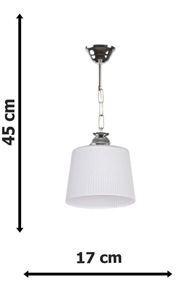 Uzay Modern Avize Beyaz Camlı Tekli Avize - 2